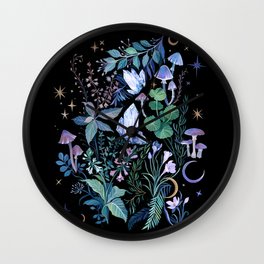 Mystical Garden Wall Clock