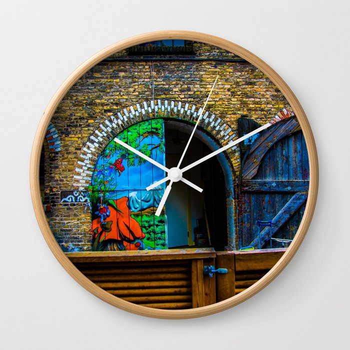 Denmark Graffiti Door Wall Clock