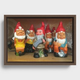 Gnomes Framed Canvas