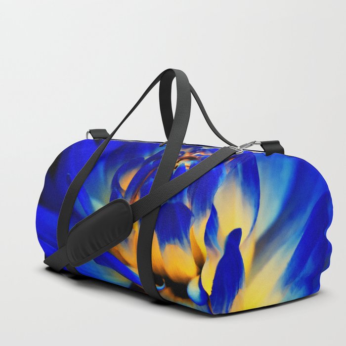 Midnight Blue Dahlia Duffle Bag