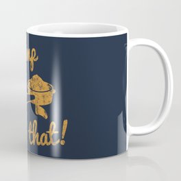 I'd Tamp That! (Espresso Portafilter) // Mustard Yellow Barista Coffee Shop Humor Graphic Design Coffee Mug