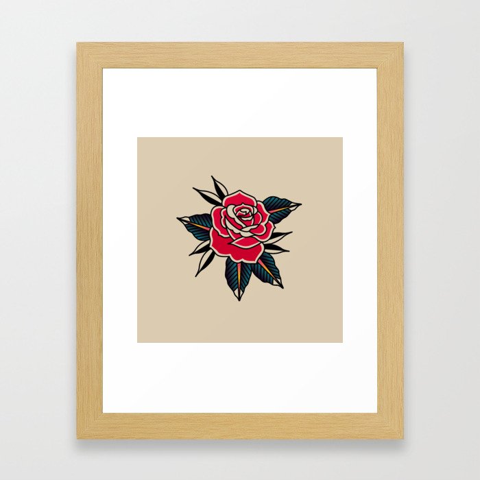 Rose Traditional Framed Art Print