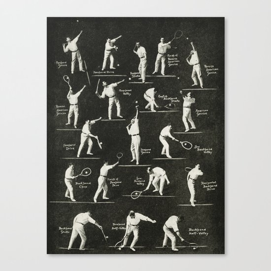 gentlemen prefer tennis Canvas Print