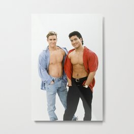 Zack and Slater  4ever Metal Print | Pop Art, Funny, People 