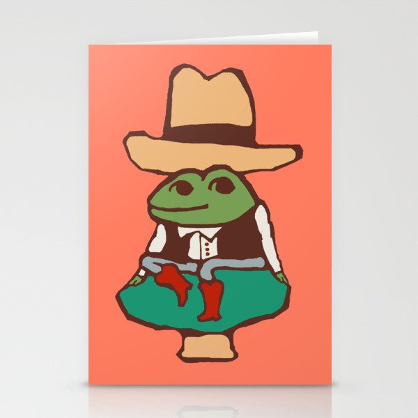 Cowboy On A Mushroom - Square Stationery Cards
