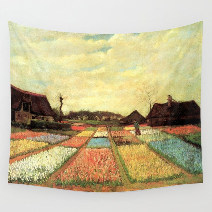 Vincent van Gogh Bulb Fields 1883 Wall Tapestry
