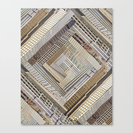 Skyscraper Quilt Canvas Print
