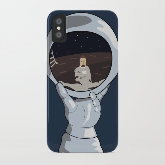hand with reflecting space iPhone Case