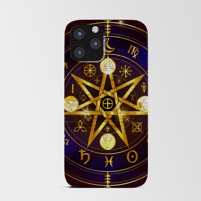 Magical Horoscope witchcraft pentagram iPhone Card Case