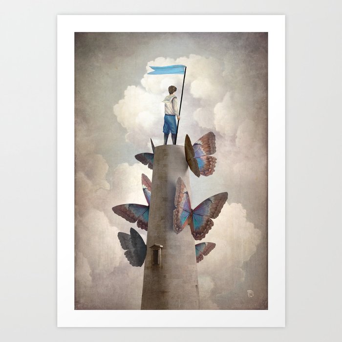 Discover the motif WELTENWANDERER by Christian Schloe  as a print at TOPPOSTER