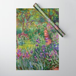 Claude Monet "The Iris Garden at Giverny", 1899-1900 Wrapping Paper