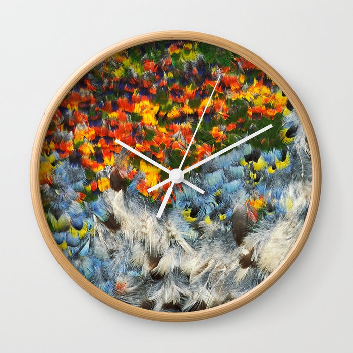 Feathered Wall Clock