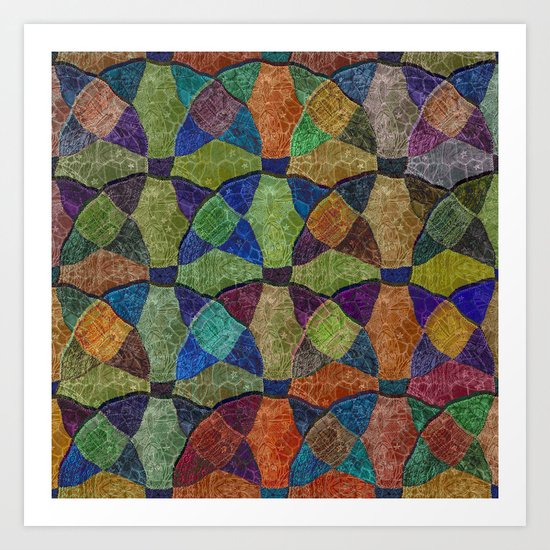 Abstract Colorful Pattern Art Print