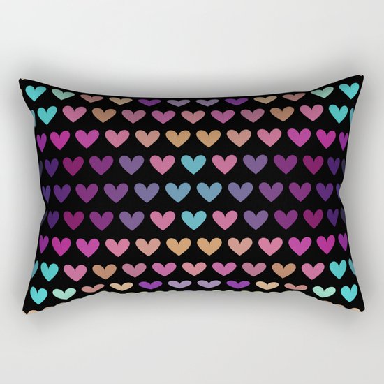 Colorful hearts IV Rectangular Pillow