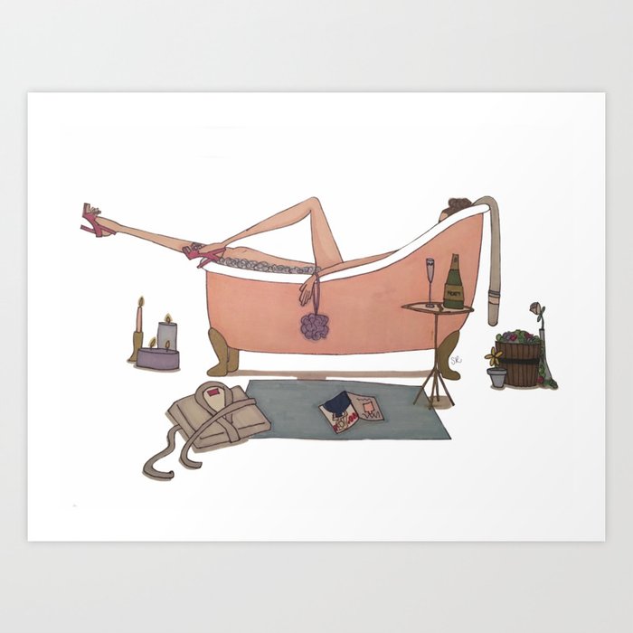 Spa Night Art Print