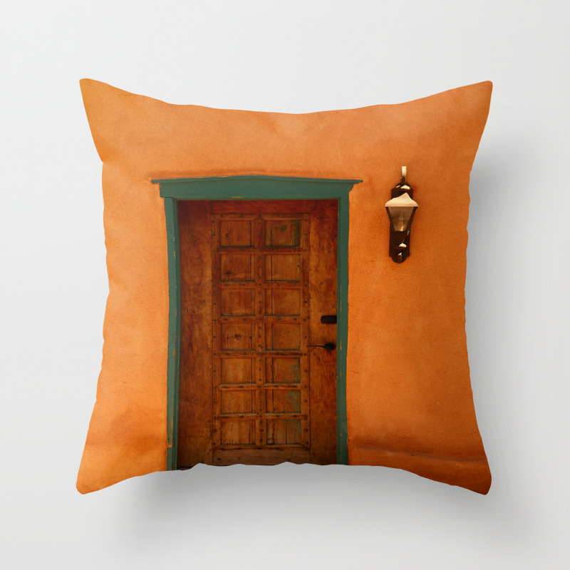 A Santa Fe Door Throw Pillow By Christianeschulze Society6