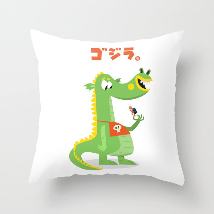 Godzilla! Throw Pillow