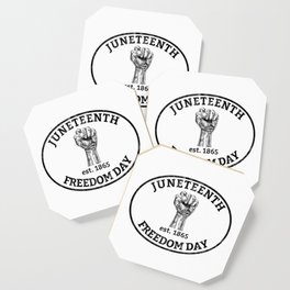 Womens Juneteenth Celebrate Black Independence African American Coaster