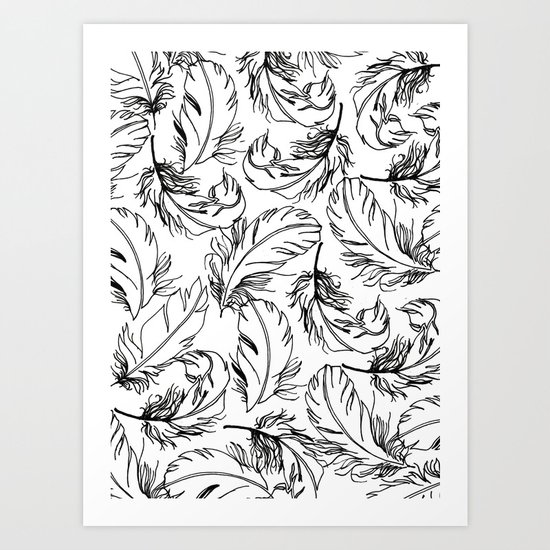Feathers Art Print