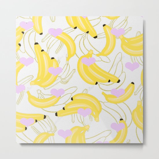 Bananas with love Metal Print