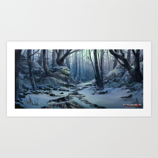 Snowy Forest Art Print