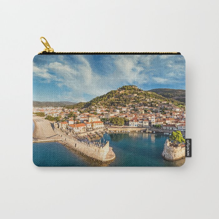The historic port of Nafpaktos, Greece Carry-All Pouch