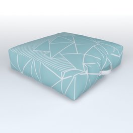 Ab Lines 45 Sea Outdoor Floor Cushion | Digital, Other, Graphic Design, Abstract, Lines, Painting, Seasalt, Acrylic, Blue, Pattern 