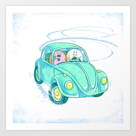 We're Doing Donuts! Art Print