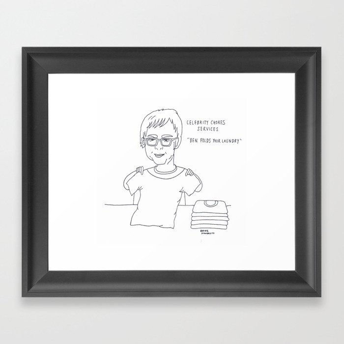 Ben Folds your laundry Framed Art Print