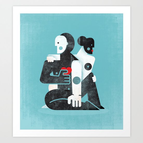 Man & woman ... Art Print