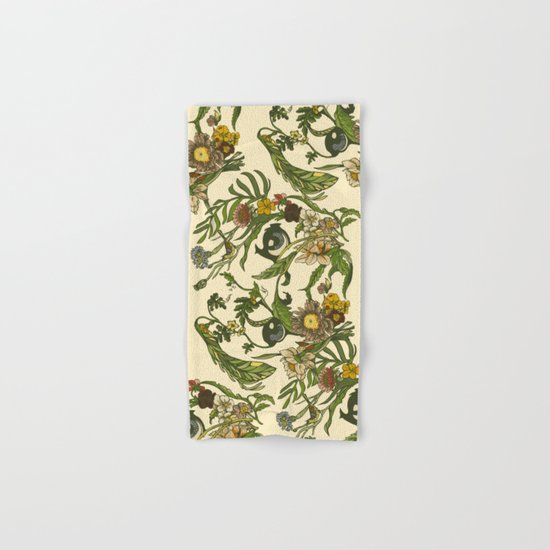 Botanical Pug Hand & Bath Towel