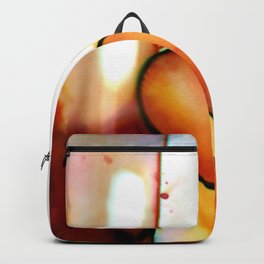 Heart Dreams 1 by Kathy Morton Stanion Backpack | Abstract, Hearts, Valetine, Orange, Modern, Oil, Red, Yellow, Watercolor, Acrylic 