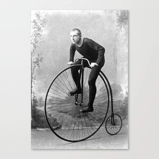 Velocipede racer Canvas Print