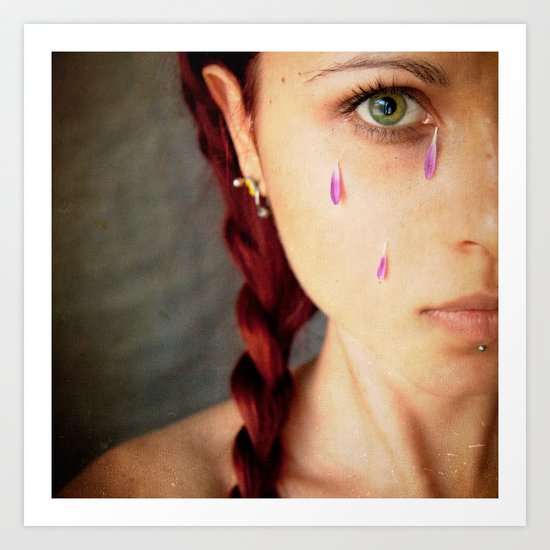 Petal Tears Art Print