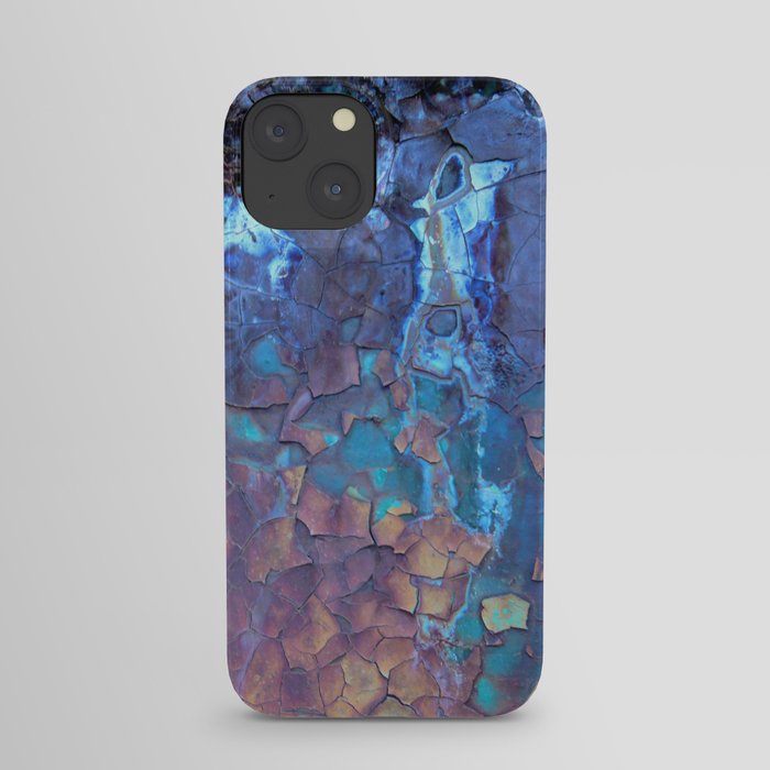 Waterfall. Rustic & crumby paint. iPhone Case