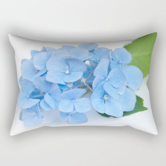 Blue Hydrangeas #1 #decor #art #society6 Rectangular Pillow