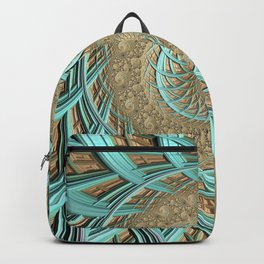Golden Floss - Fractal Art  Backpack