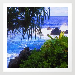 Secret Surf Location in Maui, Hawaii Art Print