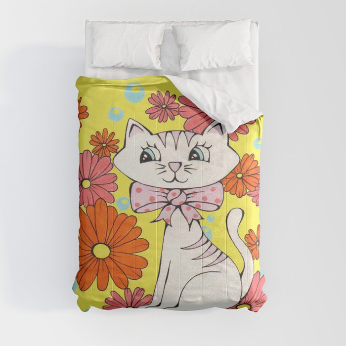 Vintage Kitty Comforter