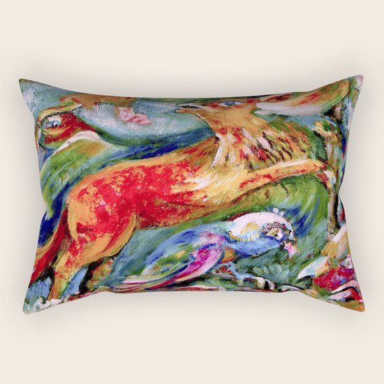 Red Fox Rectangular Pillow