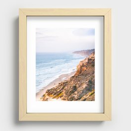 Rocky San Diego Coastline Fine Art Print Recessed Framed Print