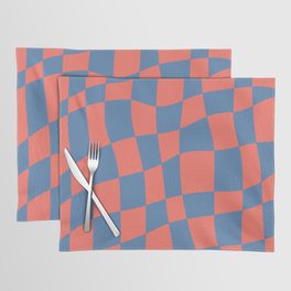 Living coral and pacific coast pantone pattern Placemat