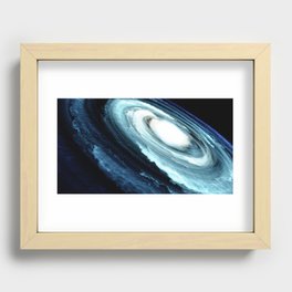 Blue Galaxy Recessed Framed Print