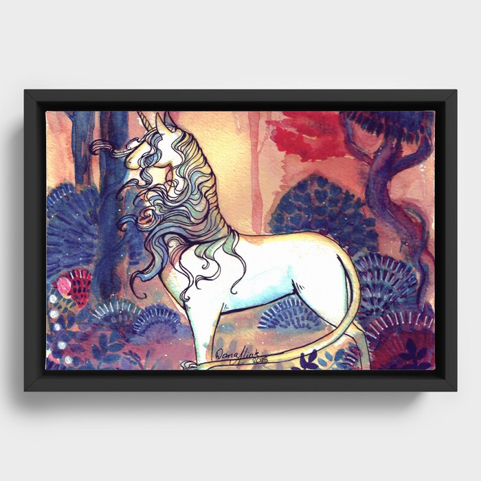 The Last unicorn Framed Canvas