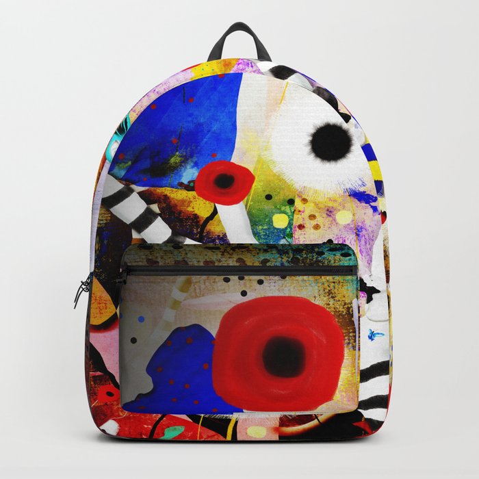 Since you are here - Striped Tree Black and white - Rainbow Abstract Art Backpack