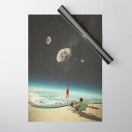 Summer with a Chance of Asteroids Wrapping Paper