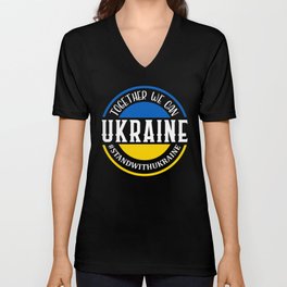 Together We Can Ukraine V Neck T Shirt