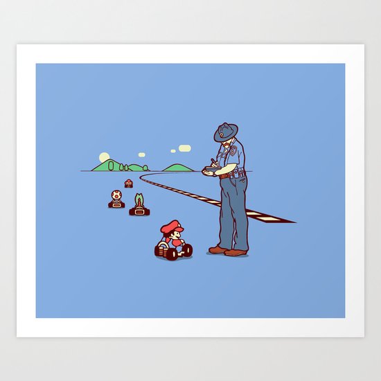 80 MPH Art Print
