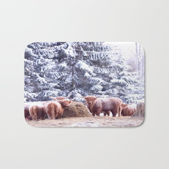 West Highland Cattle Bath Mat