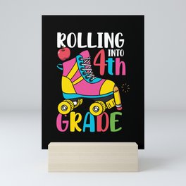 Rolling Into 4th Grade Mini Art Print